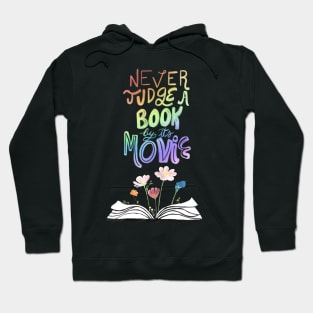 Never judge a book by its movie - purple Hoodie